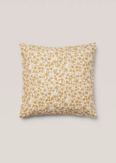 Mango Home Multiflower Pillowcase 60x60cm Ochre