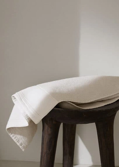 Mango Home 100% Cotton Hand Towel 50x90cm Beige In Brown