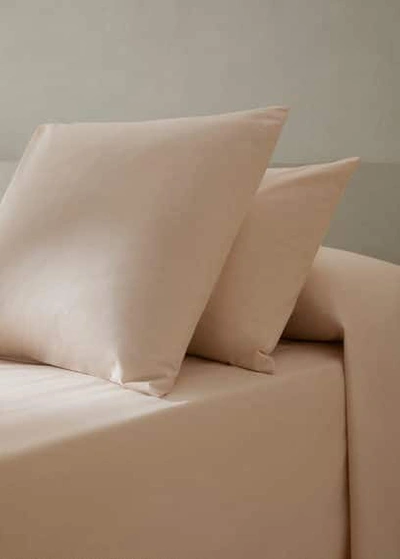 Mango Home Vertical Striped Pillowcase 45x110cm Peach In Pink