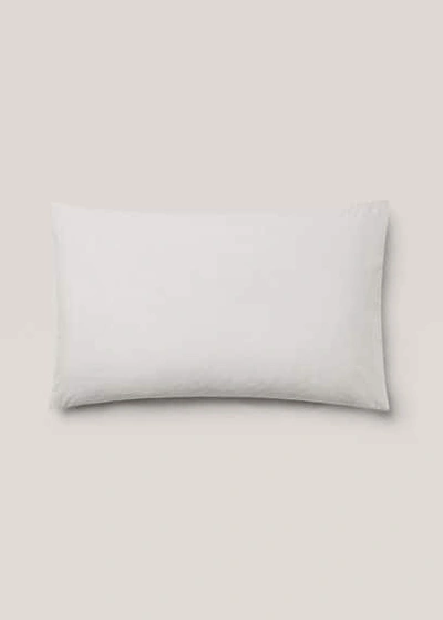 Mango Home Vertical Striped Pillowcase 50x75cm Sky Blue In White