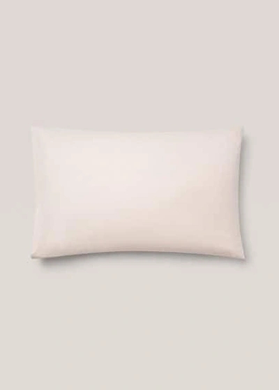 Mango Home Vertical Striped Pillowcase 50x75cm Peach In Neutral