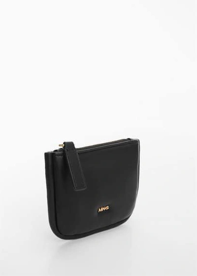 Mango Quilted Coin Purse Black In Noir