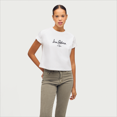 Sam Edelman Daniela Signature Ny Logo Tee Bright White