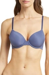 B.tempt'd By Wacoal Fit Underwire Bra In Blue Indigo