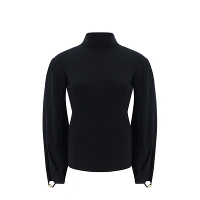 Chloé Arms Slit Sweater In Black