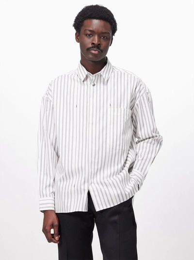 Jacquemus Striped Cotton Shirt In Multi