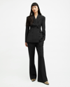 Allsaints Sevenh Creased Pants In Black