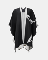 Allsaints Astar Ruana In Black/white