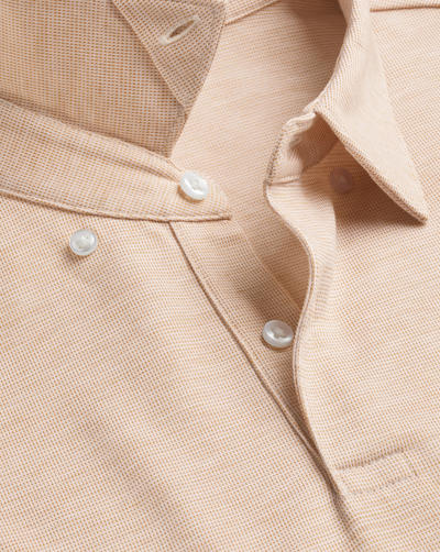 Charles Tyrwhitt Men's  Performance Semi Plain Polo Shirt In Yellow