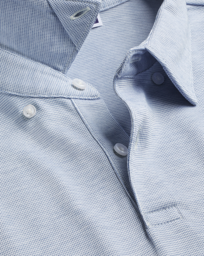 Charles Tyrwhitt Men's  Performance Semi Plain Polo Shirt In Blue