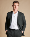 Charles Tyrwhitt Birdseye Ultimate Performance Suit Jacket In Gray In Grey