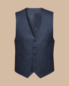 CHARLES TYRWHITT MEN'S CHARLES TYRWHITT PRINCE OF WALES SUIT WAISTCOAT