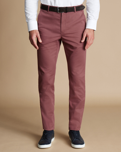 Charles Tyrwhitt Men's  Ultimate Non-iron Chino Pants In Pink