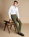 Charles Tyrwhitt Men's  5 Pocket Jeans In Green