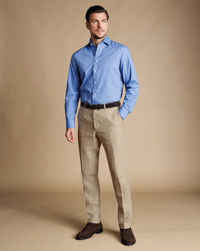 Charles Tyrwhitt Men's  Trousers In Neutral