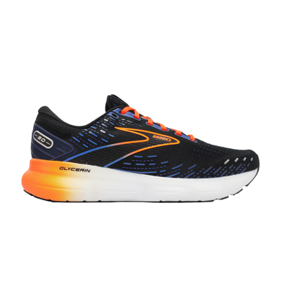 Pre-owned Brooks Glycerin 20 2e Wide 'black Classic Blue Orange'