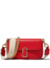MARC JACOBS 'J MARC MINI' RED SHOULDER BAG WITH LOGO BUCKLE IN SMOOTH LEATHER WOMAN