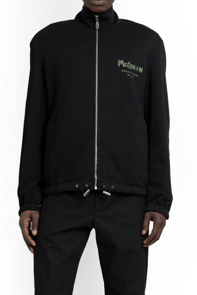 Alexander Mcqueen Graffiti Reversible Jacket In Green