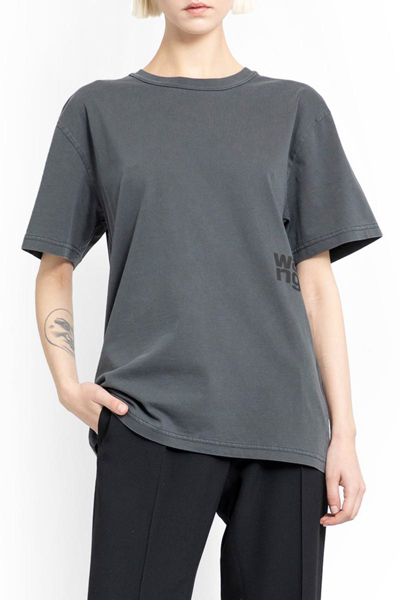 Alexander Wang Essential T-shirt Clothing In Black