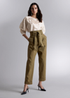 OTHER STORIES CROPPED PAPERBAG TROUSERS