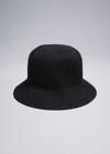 OTHER STORIES RIB KNITTED BUCKET HAT