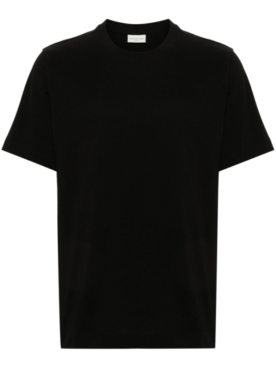 Dries Van Noten Cotton Jersey T-shirt In Black