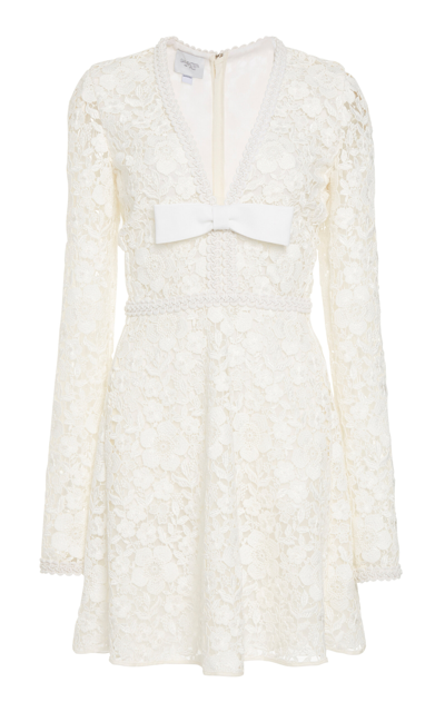 Giambattista Valli Lace Mini Dress In Ivory