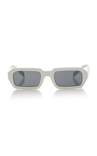 Prada Square-frame Acetate Sunglasses In White