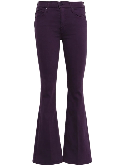 Mother The Weekender Bootcut Jeans In Purple