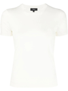 Theory Fine-knit Wool-blend Top In White
