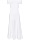 Fabiana Filippi Off-shoulder Midi Dress In White