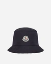 Moncler Reversible Logo Bucket Hat In Blue