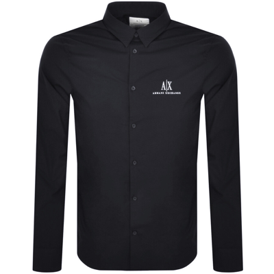 Armani Exchange Long Sleeve Shirt Navy