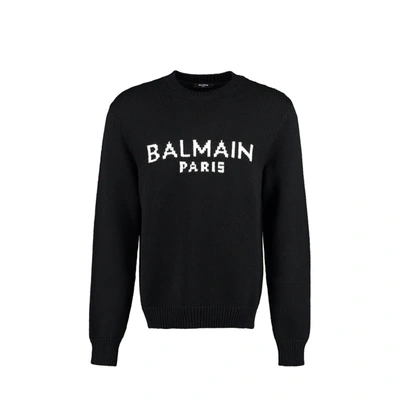 Balmain Merino Sweater In Black