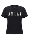 Amiri Black Cotton T-shirt In Black