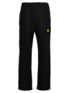 Barrow Logo-patch Cotton Track Pants In Black