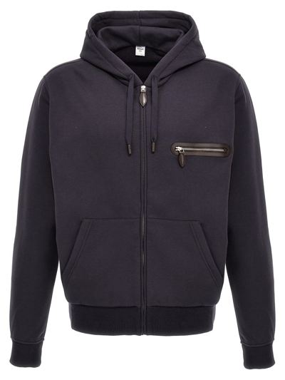 Berluti 1 Jour Zipped Hoodie In Blue