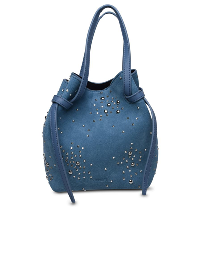Yuzefi Bulb Suede Mini Bag In Blue