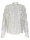 Giuseppe Di Morabito Rhinestone Striped Shirt In White
