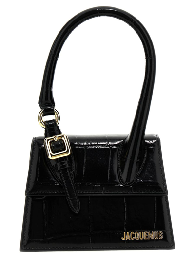 Jacquemus Le Chiquito Moyen Boucle Handbag In Black