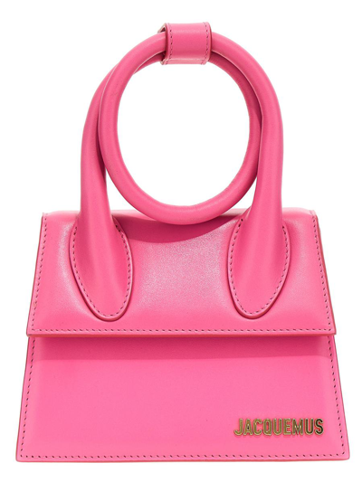 Jacquemus Le Chiquito Noeud Hand Bags Pink