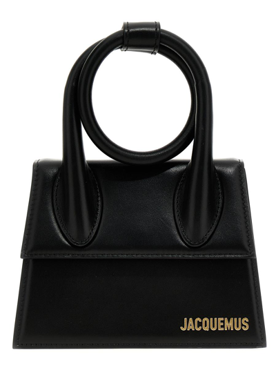Jacquemus 'le Chiquito Noeud' Handbag In Black