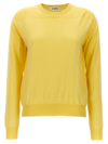 Jil Sander Women Round-neck Sweater In Yellow
