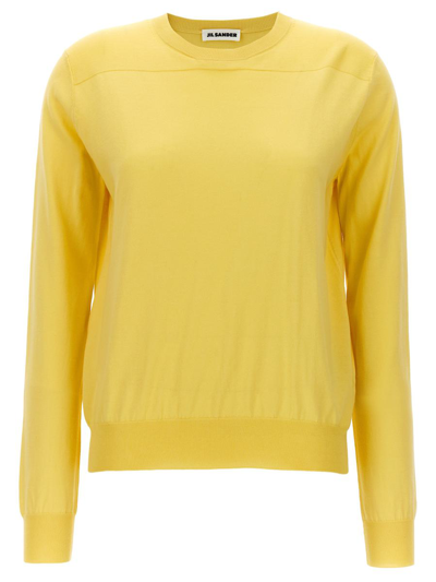 Jil Sander Round-neck Jumper In Amarillo