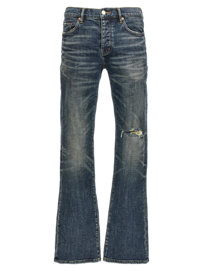 Purple Brand 1 Year Dirty Fade Jeans In Blue
