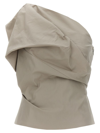 Rick Owens Claudia Bustier Tops In Beige