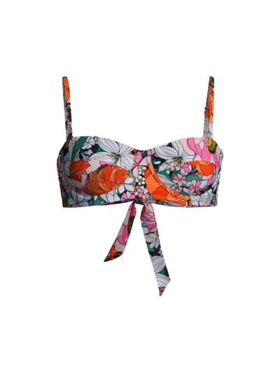 Change Of Scenery Women's Nellie Underwire Bikini Top In Tropical Garden