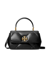 Tory Burch Women's Kira Diamond-quilted Leather Top-handle Bag In Black