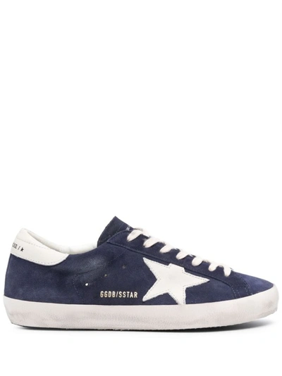 Golden Goose Super-star Sneakers Navy Blue/white