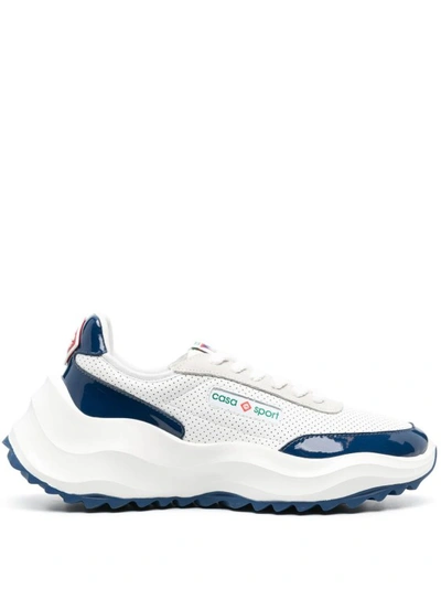 Casablanca Red And White Atlantis Sneakers Men In Multi